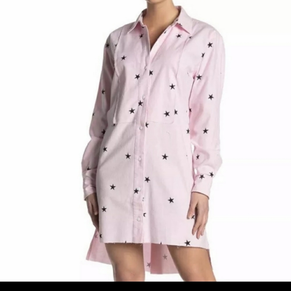 CURRENT ELLIOT ROSIE STAR SHIRT DRESS